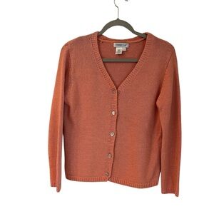 Coldwater Creek Knit Cardigan 100% cotton size S
